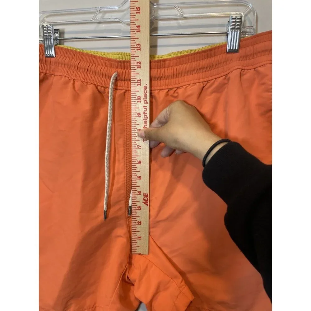 Polo Ralph Lauren Orange Swim Trunks Beachwear Summer Men's Size XL Drawstring‎